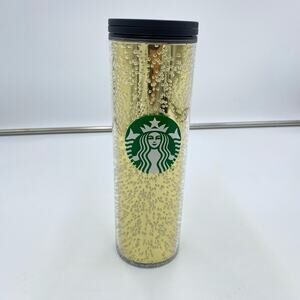 Starbucks Gold & Black Bubble Tumbler 16 Oz